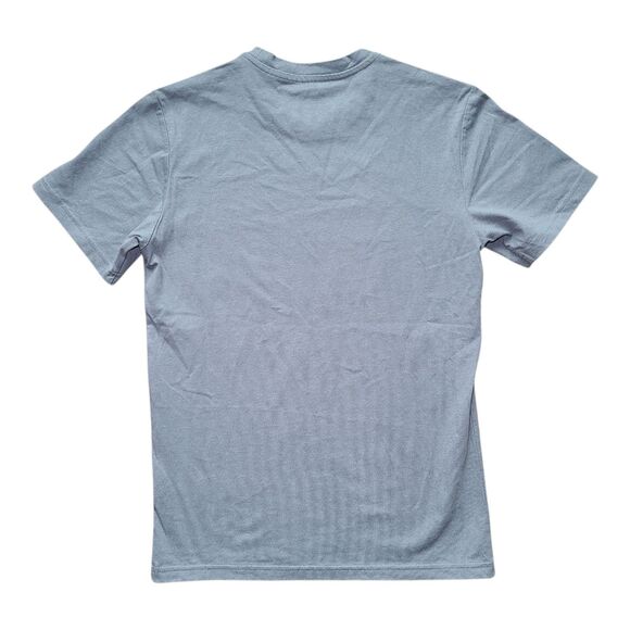 Everlane 100% Cotton Slate Blue Men's Short Sleeve Crew Neck Shirt Size XS - Picture 7 of 7